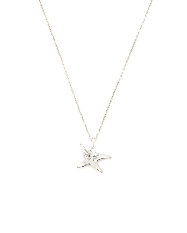 Tiffany & Co. Silver Starfish Necklace in Silver from A Retro Tale