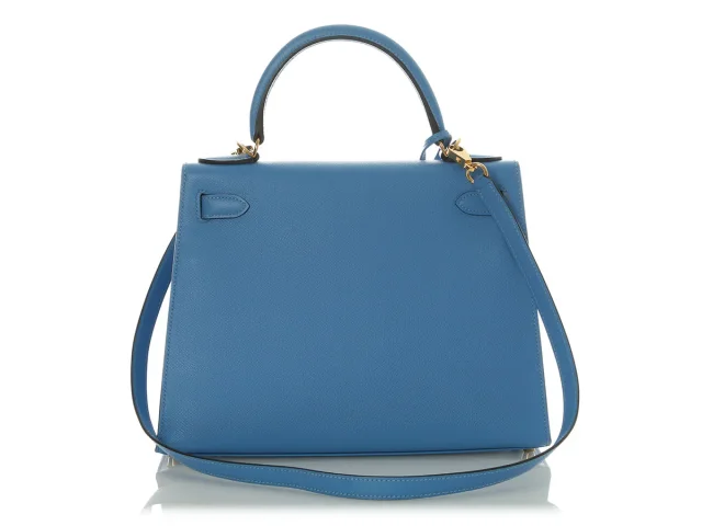 Hermès Blue Paradis Epsom Kelly 28 in Blue Epsom leather from Ann's Fabulous Finds, photo 4 of 11