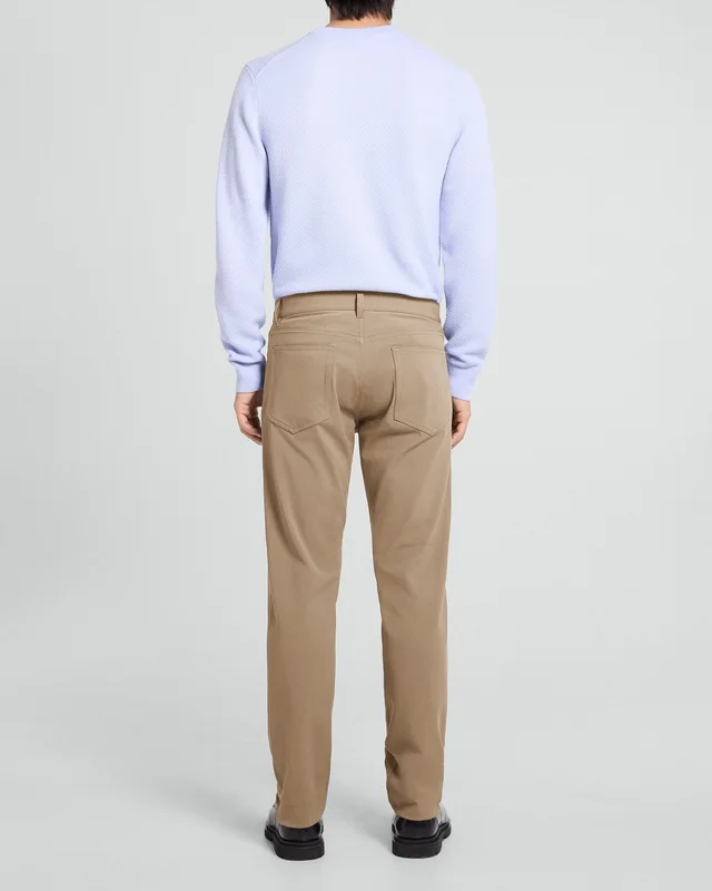 Theory Raffi 5-Pocket Pant in Neoteric Twill in FEATHER 53% Cotton, 39% Nylon, 8% Spandex, photo 3 of 7 from Theory
