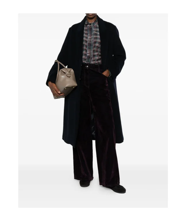 Forte Forte ruffled-trim tartan-print shirt, photo 2 of 5 from SENSER