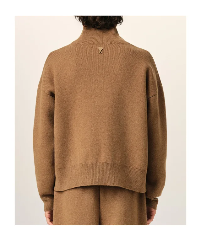 Ami Paris AMI High Buttoned Collar Sweater, photo 3 of 6 from SENSER