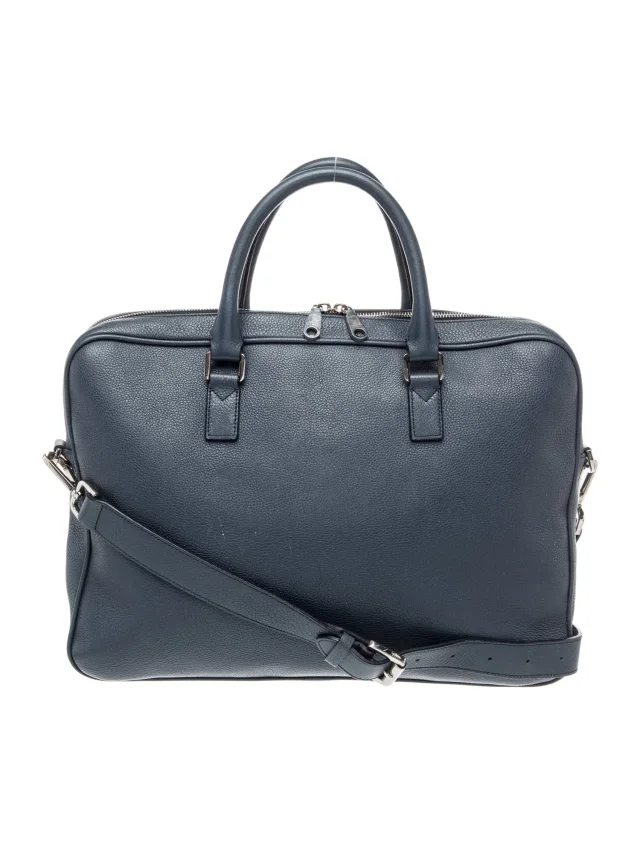 Mulberry Leather Briefcase in blue Leather from The RealReal