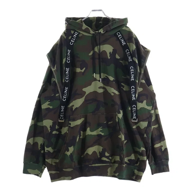 Celine Bands Hoodie Camouflage Pullover from The Reluxe