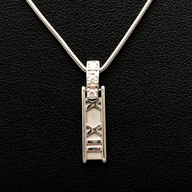 Tiffany & Co. Atlas 3P Diamond Necklace, K18WG, 7.3g, 16inch from Luxury Promise