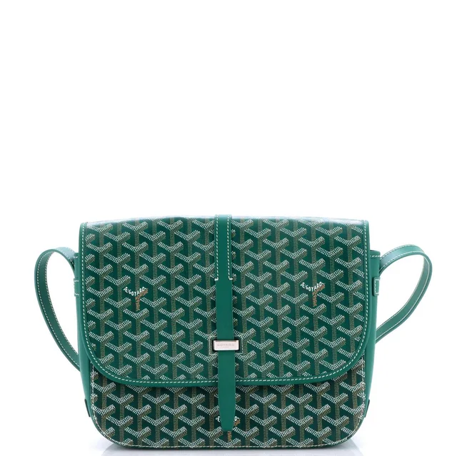 Goyard Mm Belvedere Ii Messenger Bag Coated Canvas in green Coated canvas from Poshmark