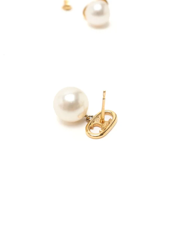 Celine Triomphe Pearl Earrings from A Retro Tale, photo 3 of 3