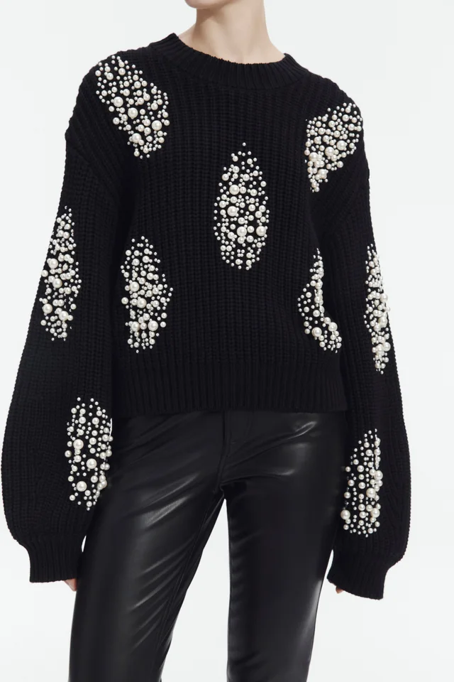 AJE Eisley Pearl Jumper in Black from Aje, photo 1 of 1