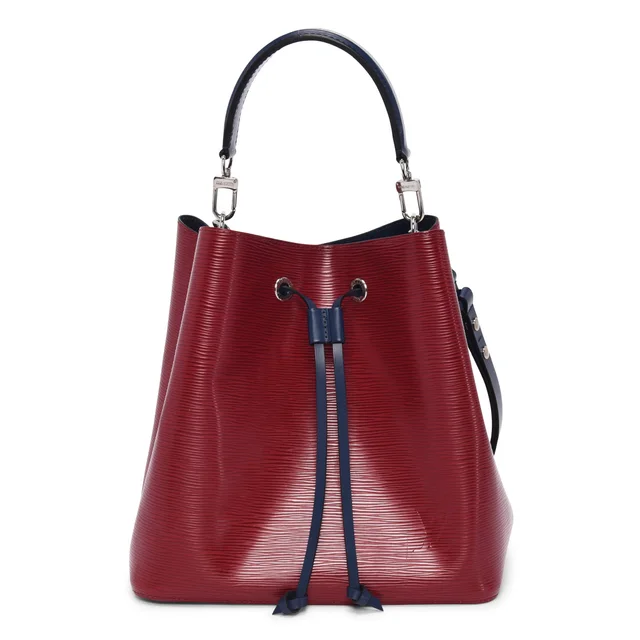 Louis Vuitton Epi Leather NeoNoe MM in Red & Navy Leather from Blue Spinach