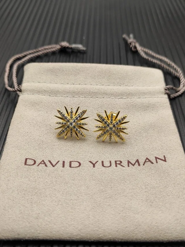 David Yurman Starburst Pav Diamond Earrings in gold from Poshmark