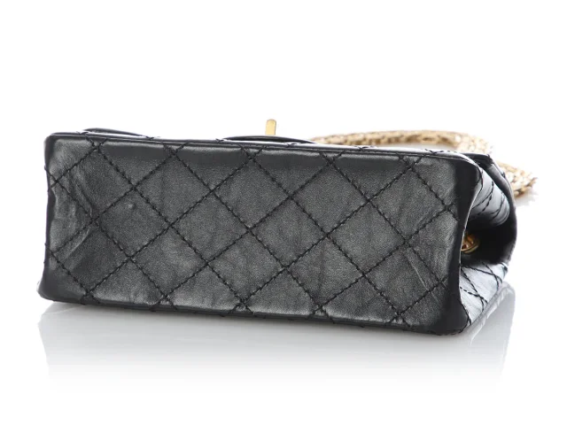 Chanel Mini Black Quilted Aged Calfskin Reissue in Black Calfskin from Ann's Fabulous Finds, photo 6 of 9