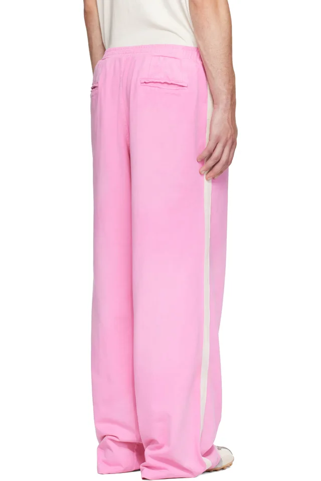 424 Pink Striped Sweatpants, photo 3 of 4 from SSENSE