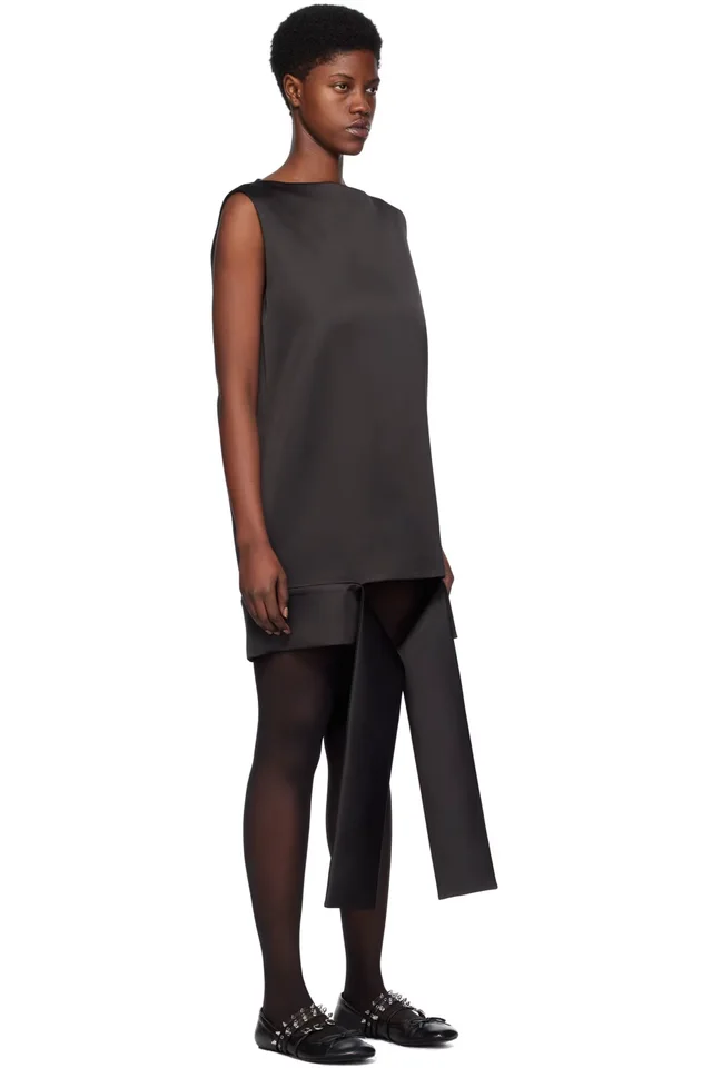 We11done Black Strap Minidress, photo 2 of 2 from SSENSE