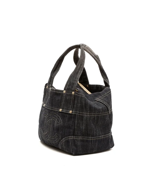 Chanel Sparkling Denim Coco Mark Tote Bag in Denim from A Retro Tale, photo 2 of 8