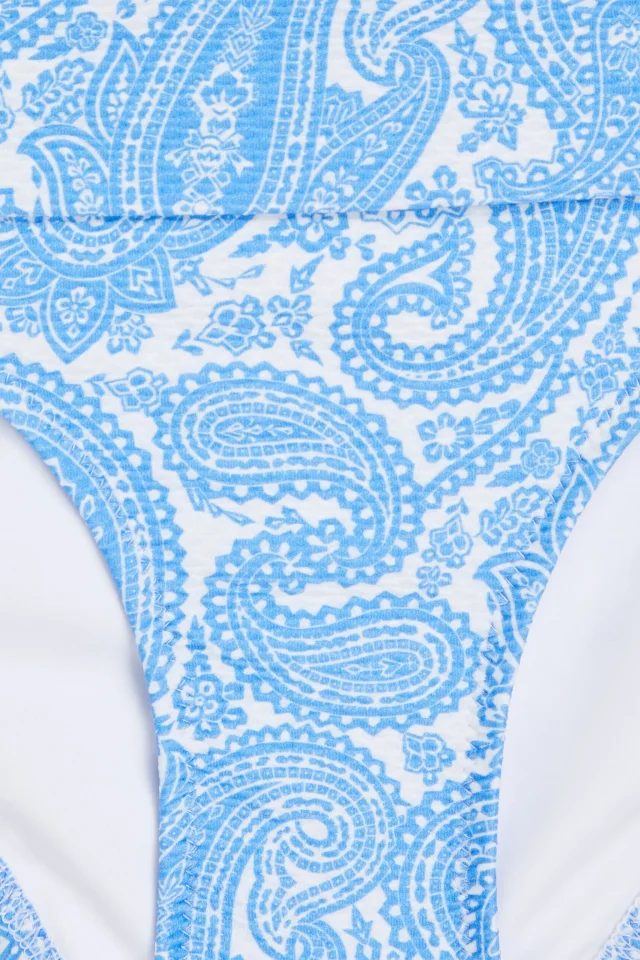 Heidi Klein Paisley-print stretch-piqué bikini briefs in Blue, photo 4 of 4 from THE OUTNET