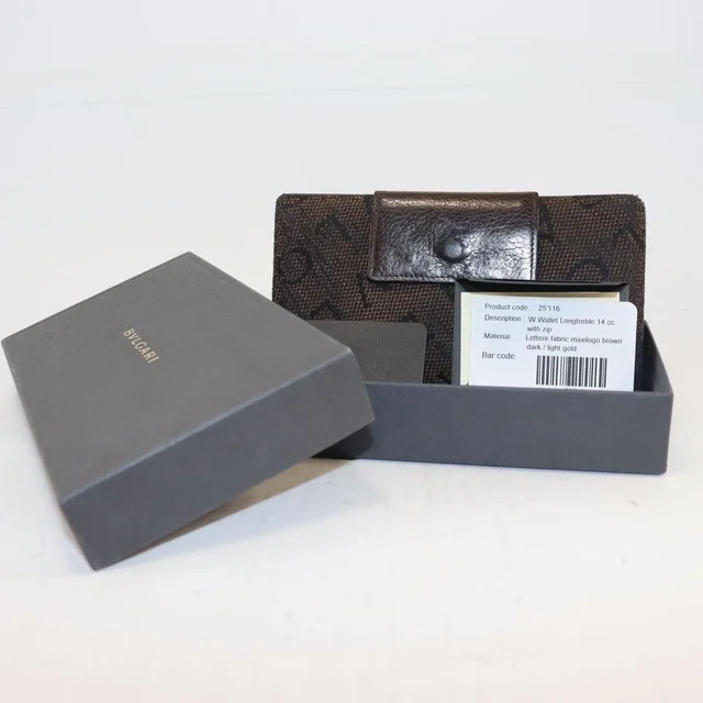 Bvlgari Women's Wallet - Brown in red|brown from Depop, photo 1 of 1