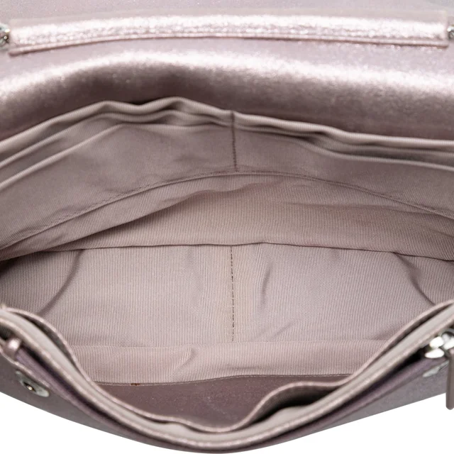 Pink Chanel CC Quilted Metallic Lambskin Wallet On Chain Crossbody Bag in Pink Lambskin from Designer Revival, photo 2 of 2