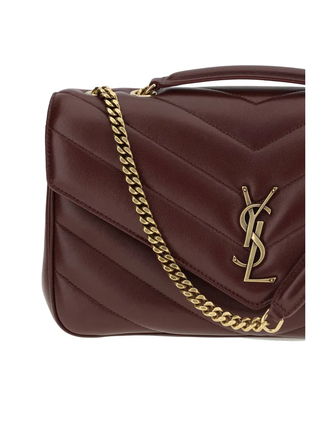 Saint Laurent Shoulder Bag — Brown Lambskin in Brown Lambskin from HEWI