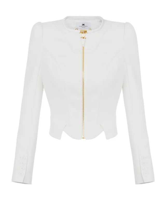 Elisabetta Franchi jacket in double layer crêpe and satin fabrics from SENSER, photo 1 of 1