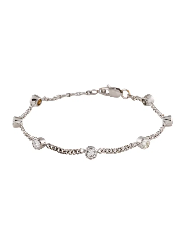 Charriol Diamond Cable Link Bracelet, 6.5" in multicolor from The RealReal