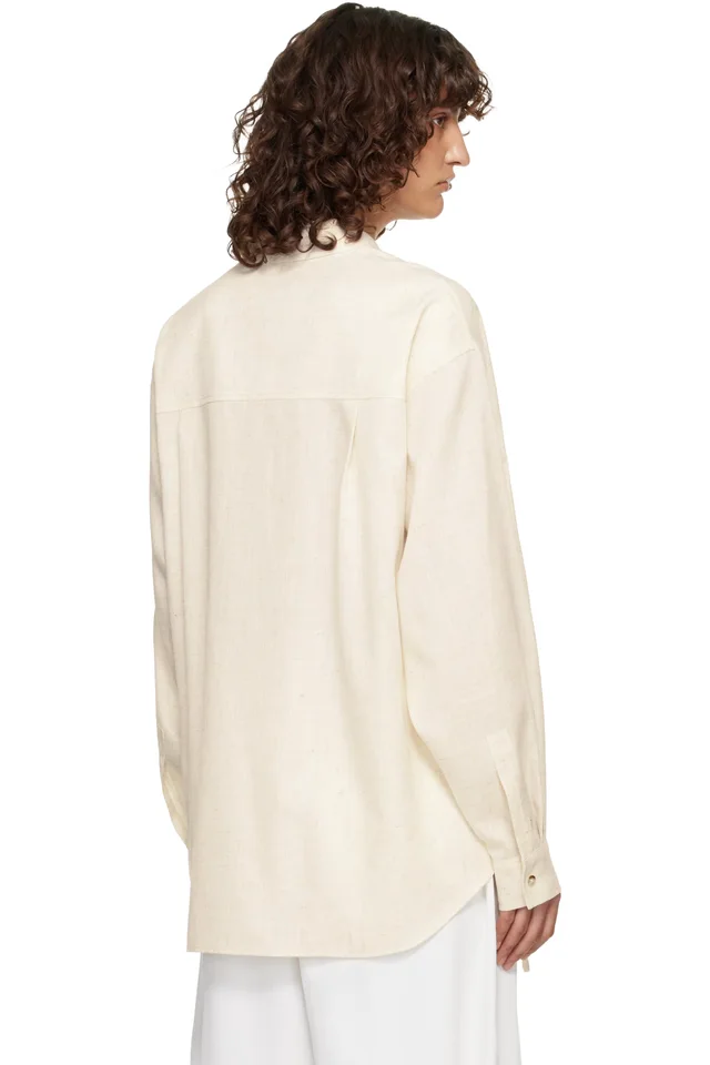 LE17SEPTEMBRE Off-White Side Twisted Shirt, photo 3 of 4 from SSENSE