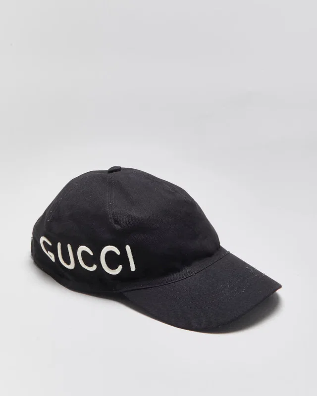 SS2015 Gucci Embroidered Canvas 'Loved' Velcro Baseball Cap - XL in Canvas from Rokit Vintage