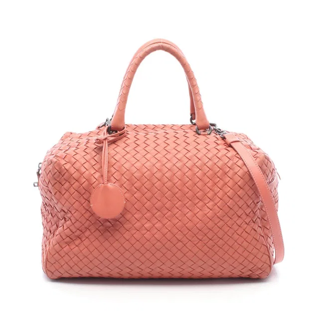 Bottega Veneta Intrecciato Lambskin 2way Handbag in Lambskin from LuxUness