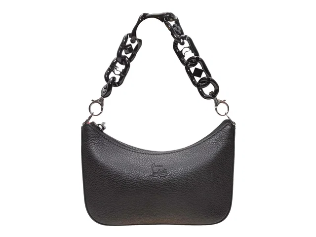 Black Christian Louboutin Mini Shoulder Bag in Black Leather from Designer Revival