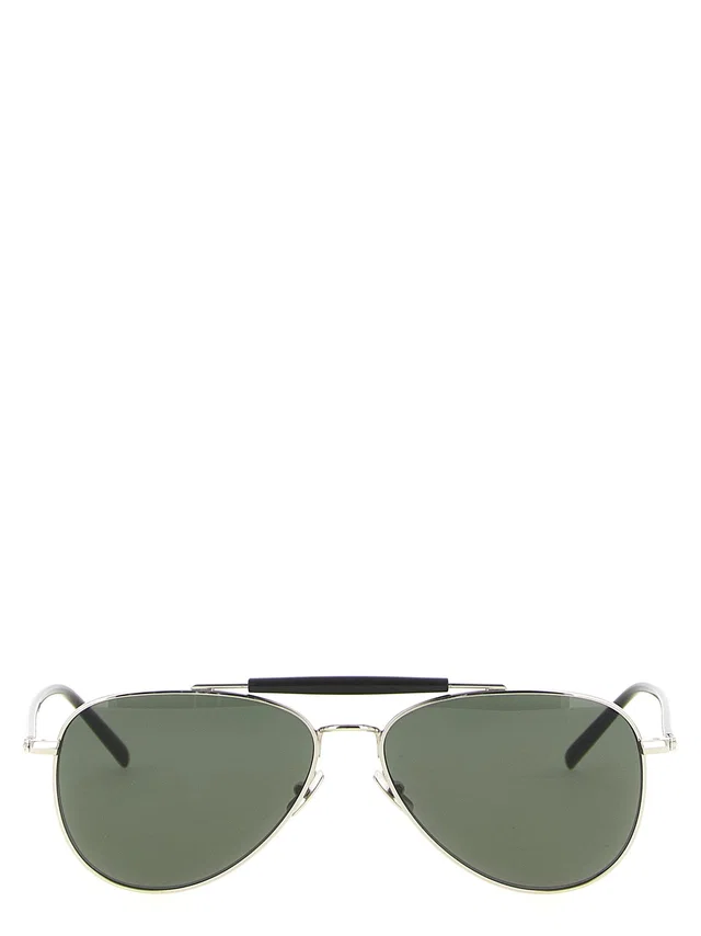 Saint Laurent Sl Sunglasses — Silver in Silver Nylon from HEWI