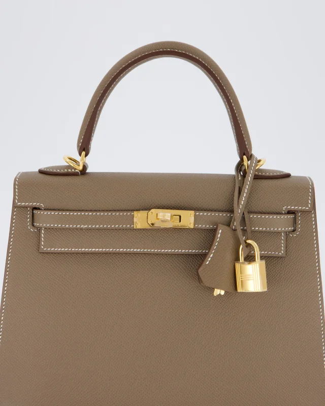 Hermès Kelly 25 Sellier in Taupe Epsom leather from Sellier, photo 13 of 23