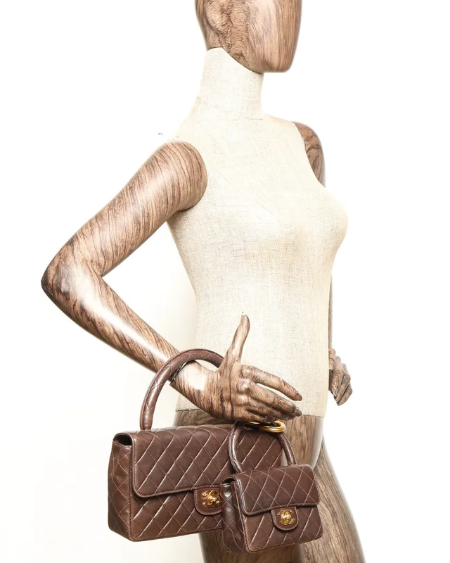 Chanel Kelly Parent and Child Flap Bag Set in Lambskin from A Retro Tale, photo 14 of 14