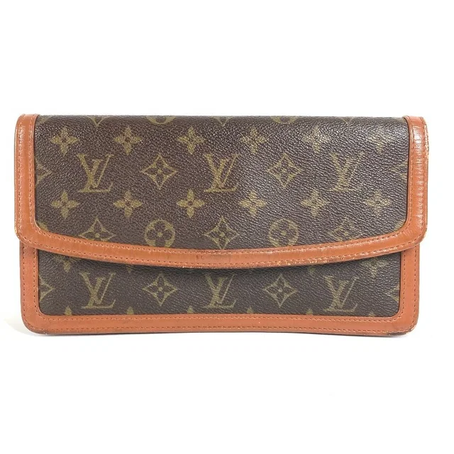 Louis Vuitton Clutch Pochette Dam PM Monogram Canvas Brown in Brown Coated canvas from The Reluxe