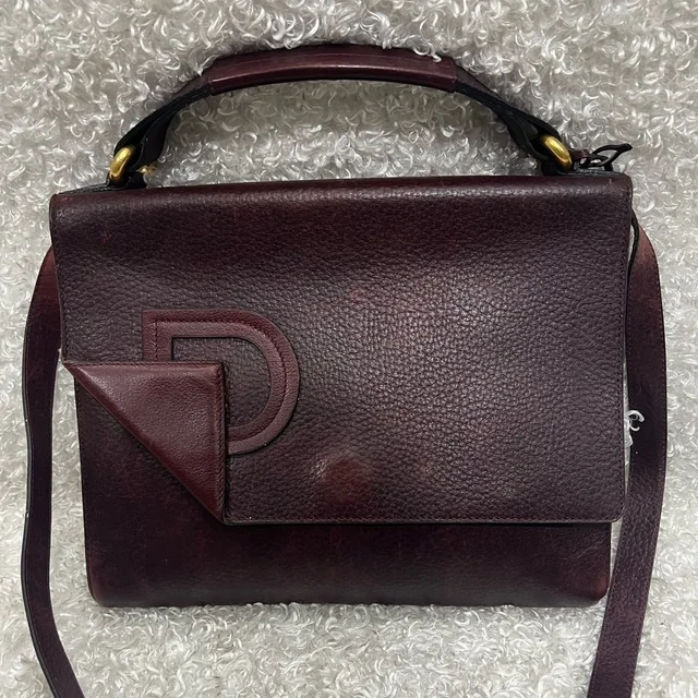 Delvaux Leather Shoulder Bag / Purse / Hand Bag in red|brown Leather from Poshmark