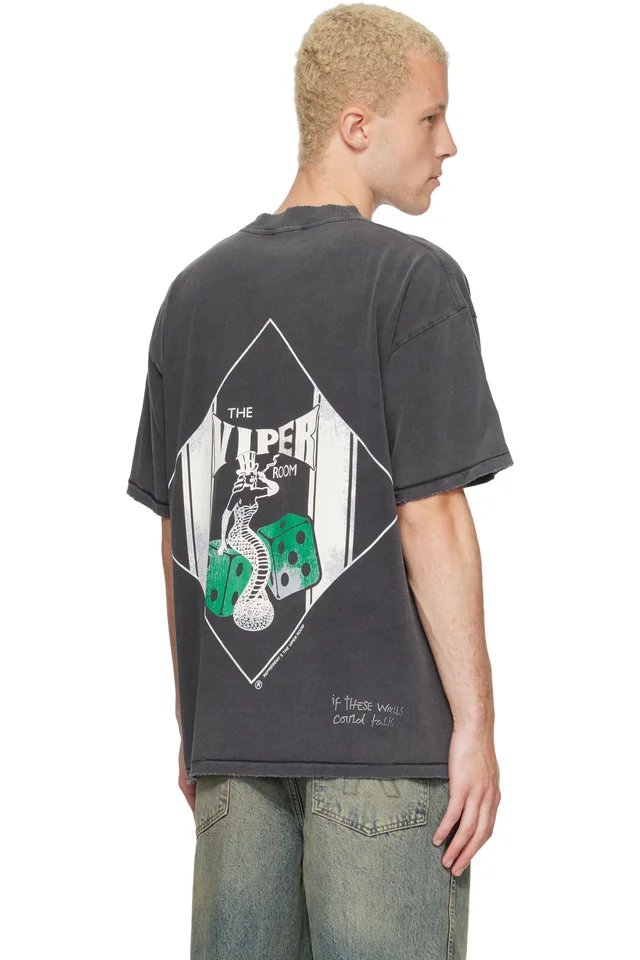 Represent Gray The Viper Room Edition Dice T-shirt, photo 3 of 4 from SSENSE