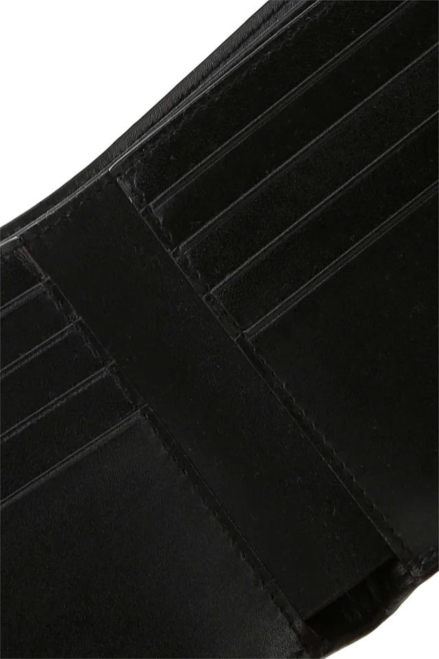 Saint Laurent Logo-Engraved Calfskin Wallet — Black in Black Calfskin from HEWI, photo 2 of 2