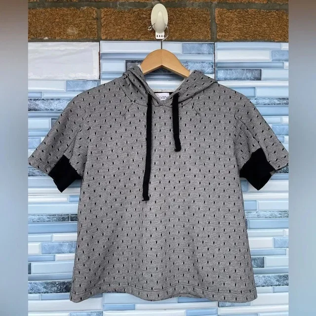 REDValentino Tulle Hoodie Small in black|gray from Poshmark