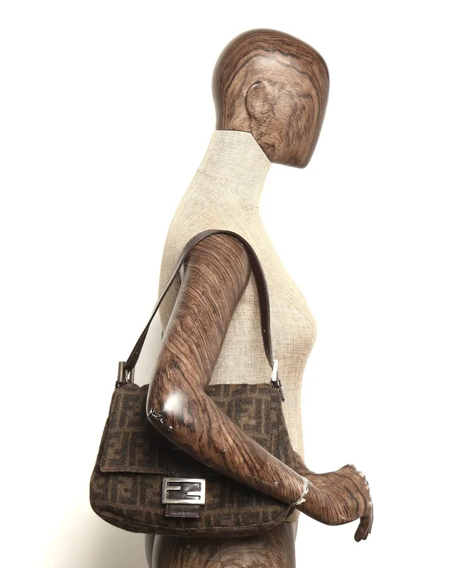 Fendi Zucca Wool Mamma Bag in Wool from A Retro Tale, photo 8 of 8
