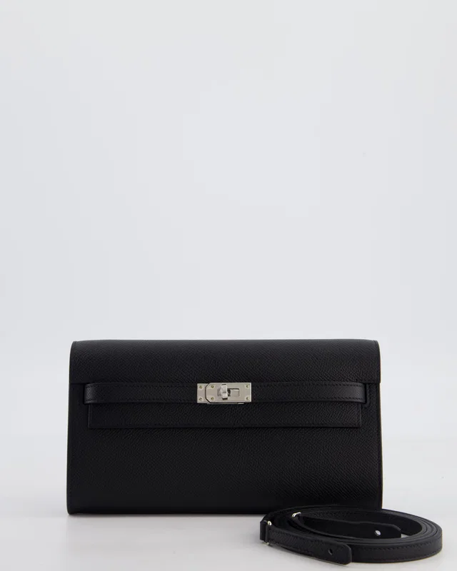 Hermès Kelly To Go Bag in Black Epsom leather from Sellier