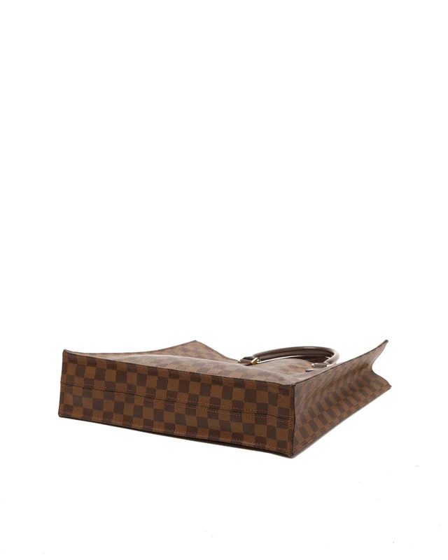 Louis Vuitton Damier Ebene Sac Plat Bag in Brown Canvas from A Retro Tale, photo 5 of 9