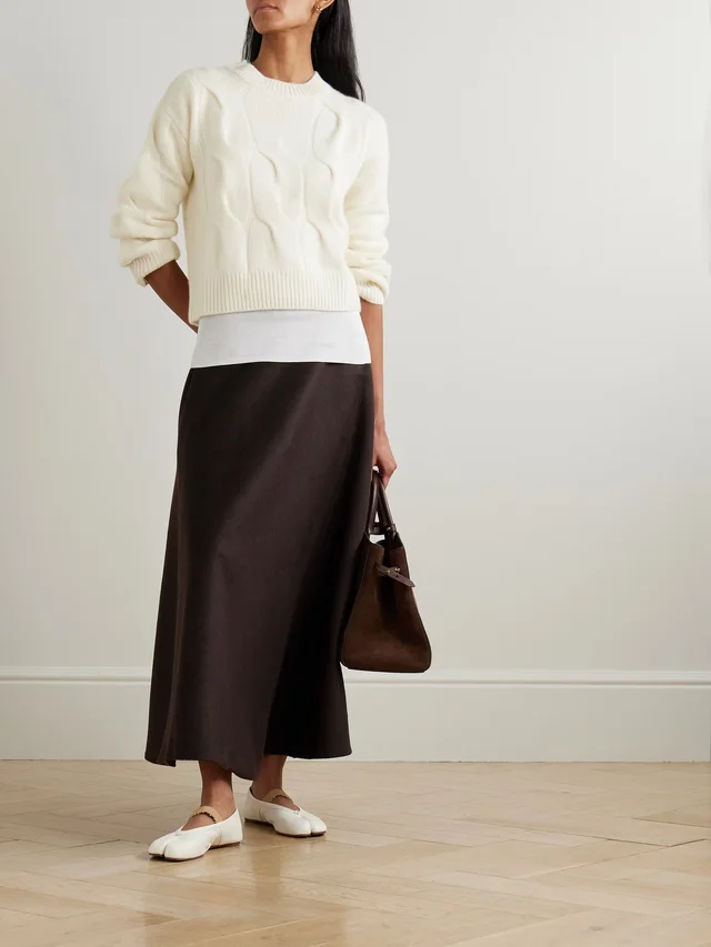 LISA YANG Sammie cable-knit cashmere sweater in Beige, photo 2 of 2 from NET-A-PORTER (Canada)