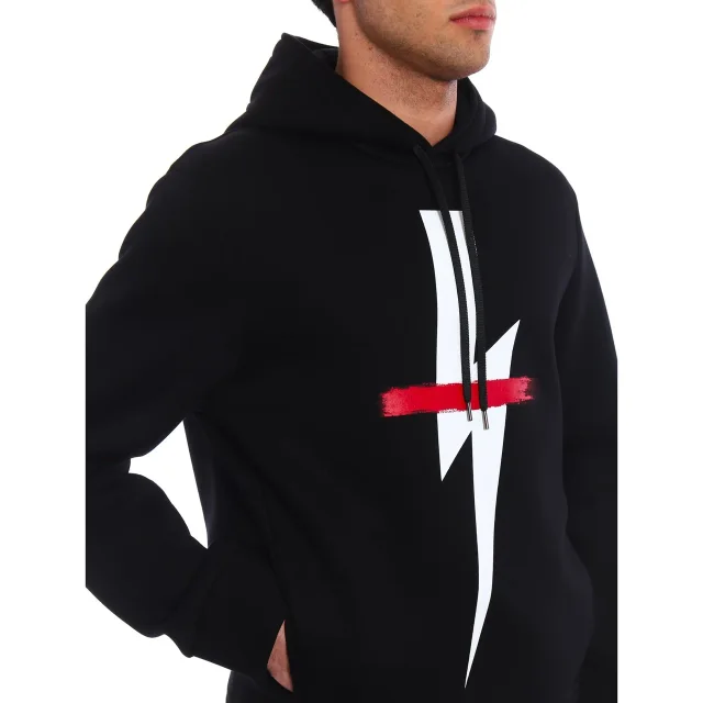 Neil Barrett Neil Barret Logo Hooded Sweatshirt, photo 8 of 8 from Balardi