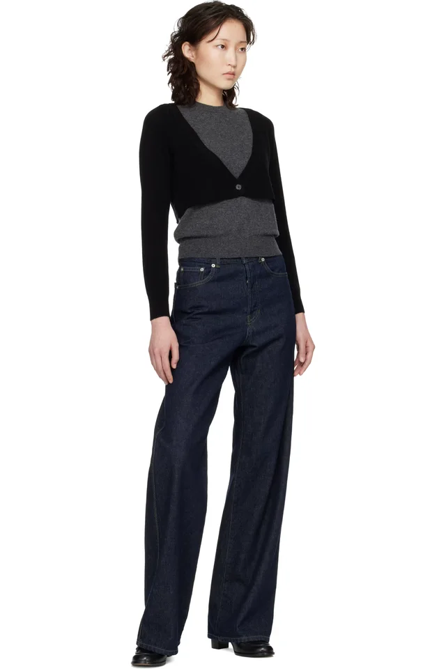B.B. Wallace Gray & Black Dine Sweater, photo 4 of 4 from SSENSE