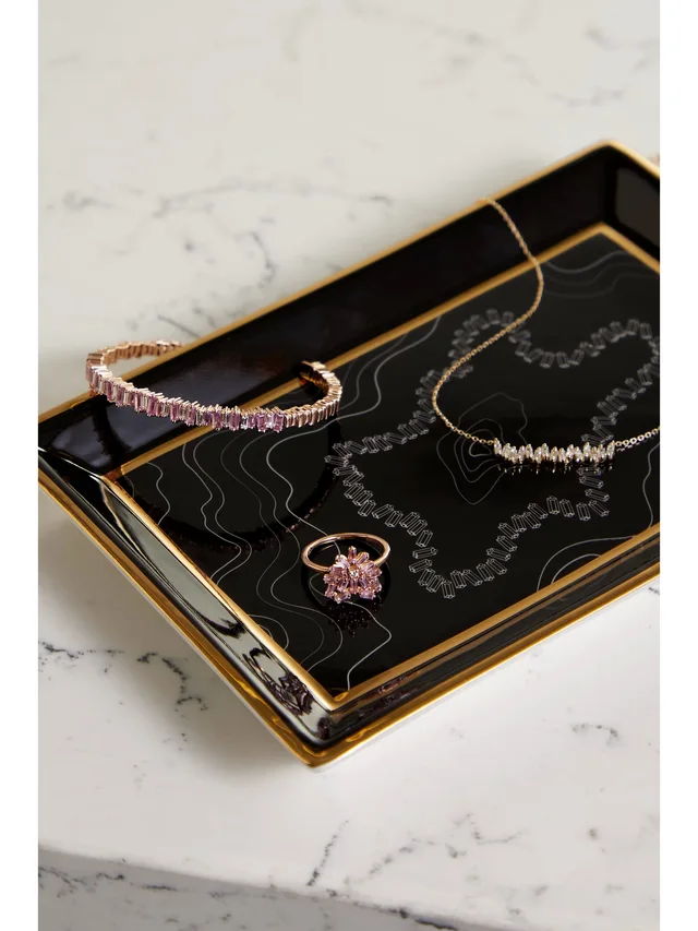 SUZANNE KALAN Porcelain jewelry tray in Black, photo 2 of 2 from NET-A-PORTER (Canada)
