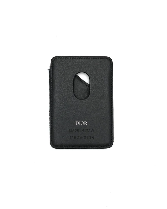 Dior Saddle Magnetic Card Holder in Caviar leather from A Retro Tale, photo 2 of 3