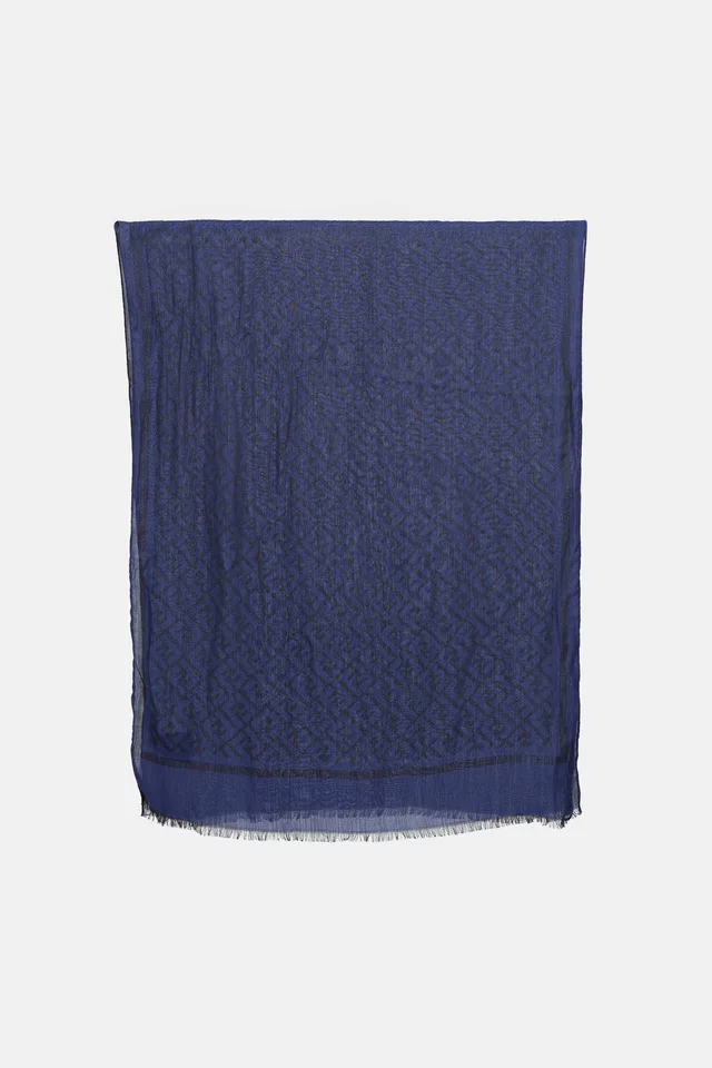 Fendi F Monogram Scarf in Silk from VSP Consignment