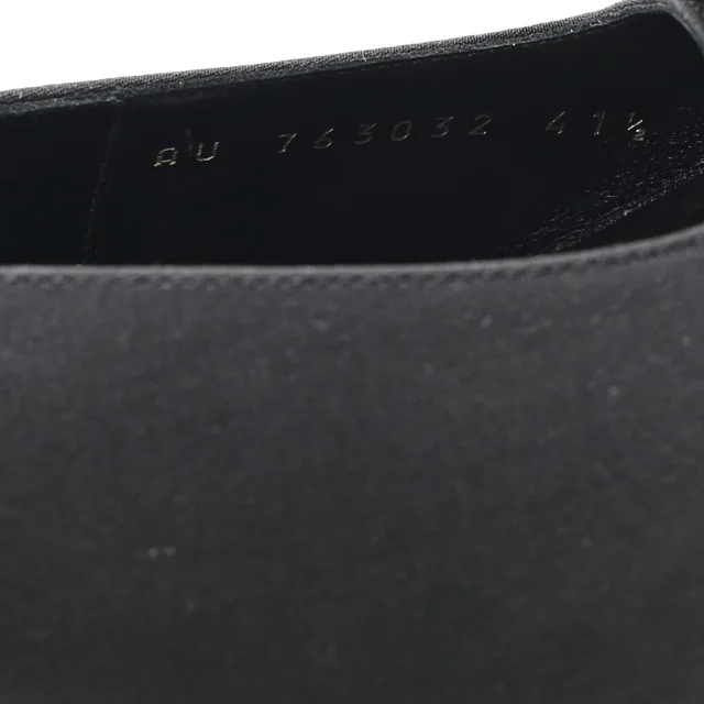 Saint Laurent Crepe De Chine Crystal Bow Slingback Pumps 41.5 Black in Black from FASHIONPHILE, photo 9 of 10