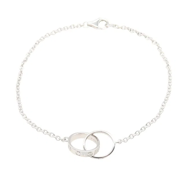 Cartier Baby Love Au750 White Gold Bracelet Size 17 in White from LuxUness