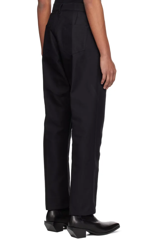 Rick Owens Black Temple Joris Trousers, photo 3 of 4 from SSENSE