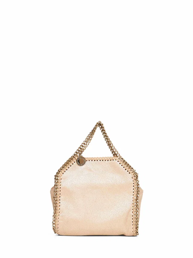 Stella McCartney Falabella Tiny Mini Bag — Gold Polyester in Gold from HEWI
