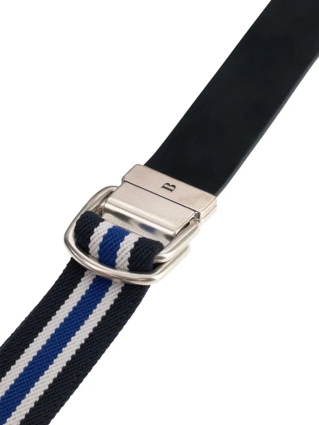 Boggi Milano leather belt with stretch band, photo 2 of 2 from FARFETCH