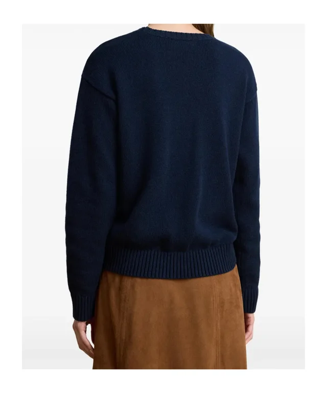 Polo Ralph Lauren intarsia-knit vizsla cotton sweater, photo 3 of 4 from SENSER